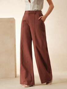 Anewsta Pantaloni versatili e casual moderni di , con effetto lino, adatti per primavera, estate, festival e laurea, per donne