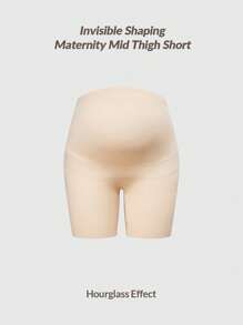 SHEIN Shape Prenda de control moldeable sin costuras de unicolor y tiro alto para mujeres embarazadas