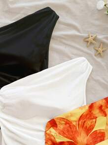 Soleia 3 Set Multicolor Vintage, Casual, Sexy, Cute, Y2K, Coconutgirl, Boho, Vacation, Bohemian, Music Festival Style Tops For Women, Suitable For Summer