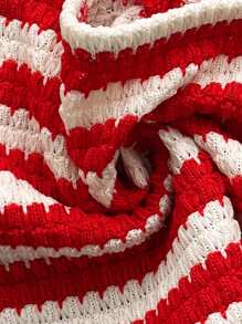 Soleia Casual Beach Vacation, Wedding Guest, Graduation, Brunch, St. Patrick's Day Spring Break, Easter, Music Festival; Elegant Bohemian Tropical Halter Backless Tank Top, Spring/Summer - Red and White - View 6