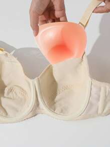 SHEIN 1 par de copas reutilizables de silicona para senos, adecuado para usar en verano