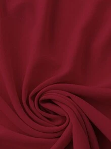 SHEIN LUNE 大码女式纯色编织外套 + 吊带背心 + 宽松休闲裤 3 件套 - 紅色 - 查看 5