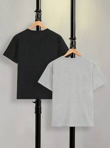 RueChic Men 2pcs Multi Pack With Pocket Regular T-Shirt - Multicolor - View 2