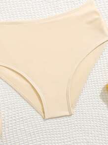 Tween Girls' Summer Vacation Beach Ruffled Tankini Set - Apricot - View 3