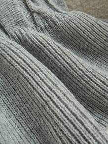 Chiquease Women's V-Neck Ruffled Hem Knit Camisole, Spring/Summer - Grey - View 3