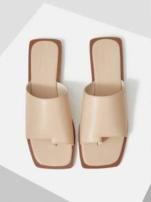 MOTF PREMIUM SANDALIAS PLANAS DE PUNTA CUADRADA