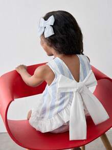 Maija Kids Maija Kids Set informal de 2 piezas con camisa holgada con decoración de mariposa y shorts para niña