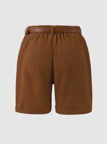Shorts cómodos y versátiles tejidos para uso casual urbano, apropiados para niños y niñas a la moda, vacaciones, verano y viajes