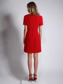 Vestido corto elegante para mujer, primavera/verano