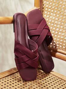 CUCCOO BASICS CUCCOO Summer Casual Versatile Simple Flat Sandals