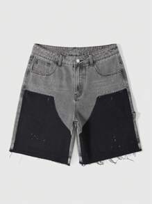 ROMWE MEN Grunge Punk Pantalones vaqueros de moda para hombre, adecuados para el verano