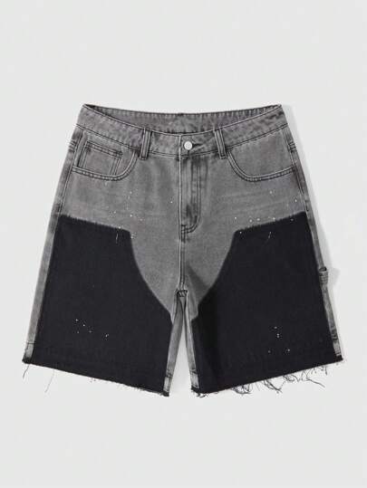 Grunge Punk Pantalones vaqueros de moda para hombre, adecuados para el verano