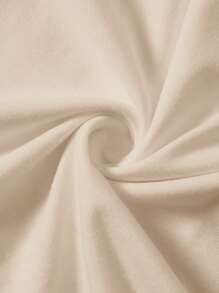 Modmama Maternity Plain Round Neck Short Sleeve Ruffle Hem Casual T-Shirt - Khaki - View 7