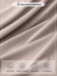 SHEIN Core Rhythm 女士高腰扎染简约紧身无缝高弹力瑜伽紧身裤 - 彩色 - 查看 4