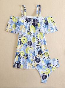 Swim Lushoire New Fashion "Beach Outfits For Women" Vacation Style Slimming Swimsuit Cover-Up Set, Suitable For Beach, Hot Spring - Multicolor - View 6