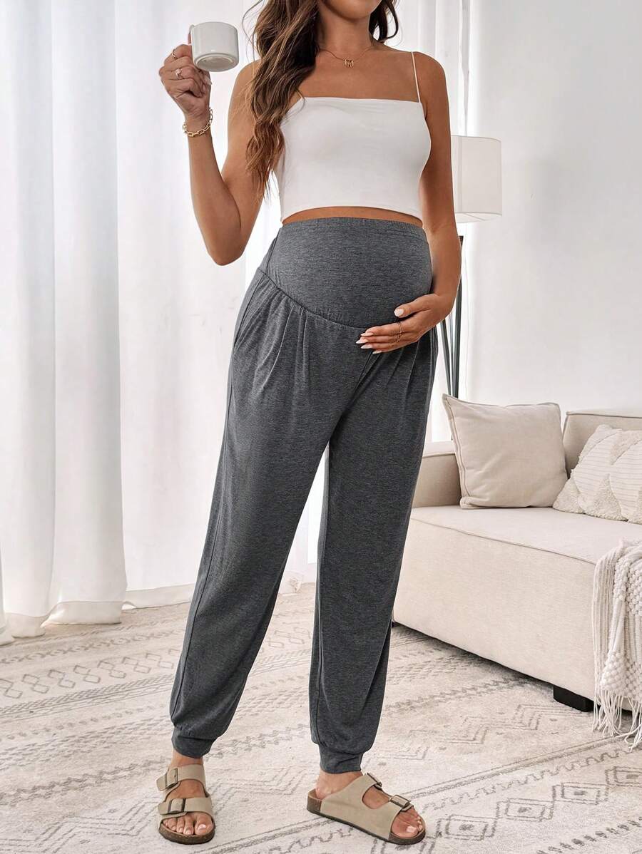 SHEIN Maternity Pants
Pajama
Loungewear
Sleepwear
Underwear&Sleepwear
Pajama Set Summer Outfits For Women - Grey - View 1