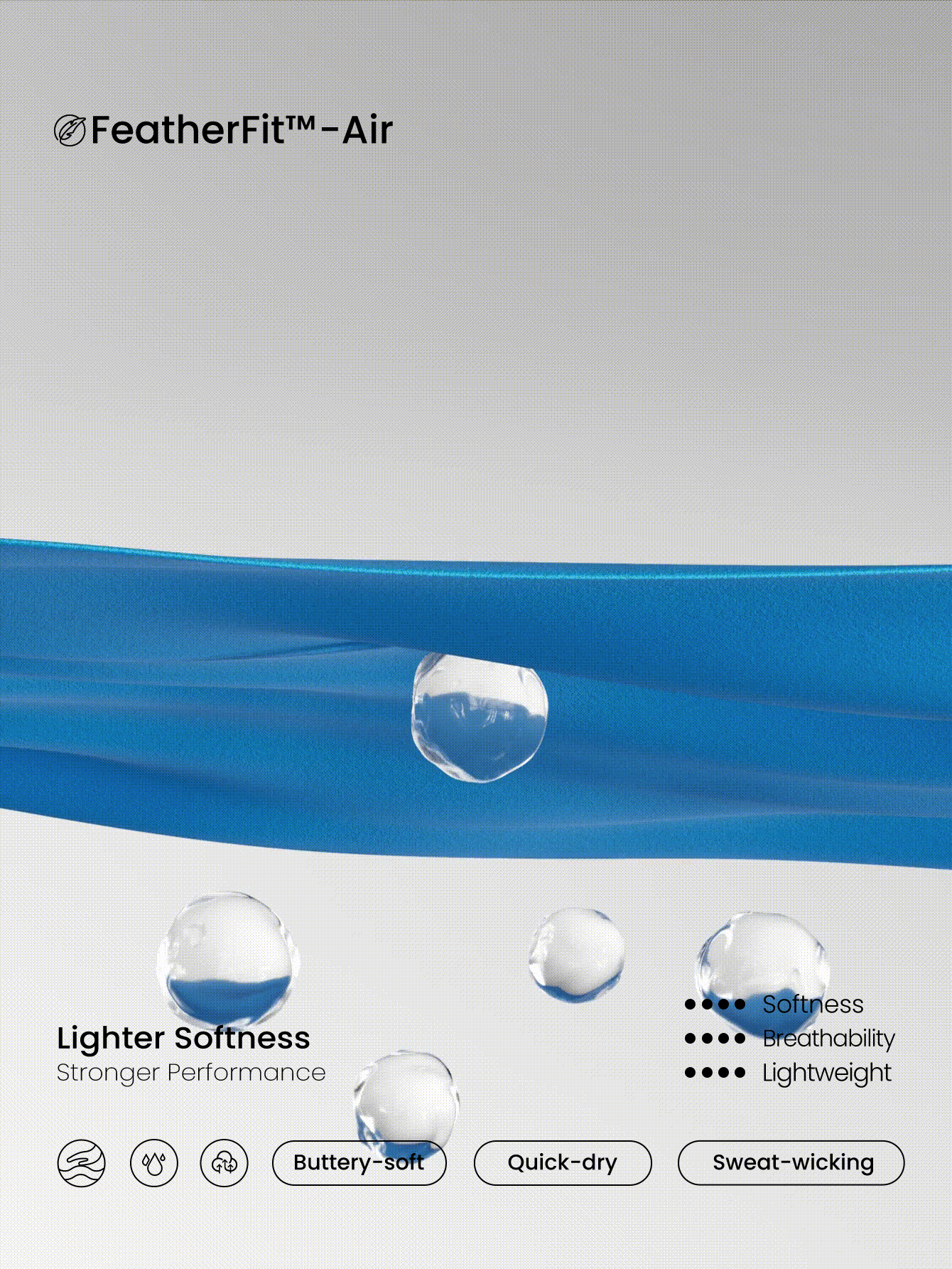 GLOWMODE FeatherFit™-Air 速干网球内置罩杯褶皱露肩弹力腰带连衣裙内置短裤侧袋低冲击跑步训练健身健身房 - Blue Power - 查看 7