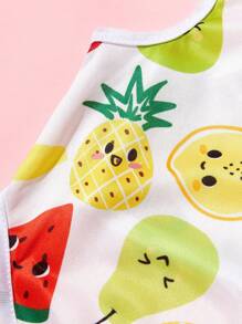 PETSIN 1pc Pet Dog/Cat Fruit Pattern Breathable Comfortable Vest - Multicolor - View 10