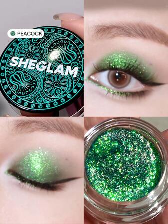 Stay Wild Jelly Glitter-Fard à PaupièRes Brillant En Gel à Paillettes Paon, Pigments éLevéS En Une éTape, Fard à PaupièRes Vert Facile à Porter, Maquillage Des Yeux, , FêTe De NoëL, Fard à PaupièRes Paillettes Marque Beauté Visage Maquillage CosméTique Pour Femmes Filles Parfait Pour Hiver IdéAl Pour Y2K ÉLéGant Mode Adapté Pour Anniversaire Xmas Cadeau FêTe PrêT Meilleure Couleur