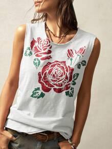 Bohemela Solid Color Knitted Round Neck Sleeveless Fitted Wash Top For Women - Multicolor - View 2
