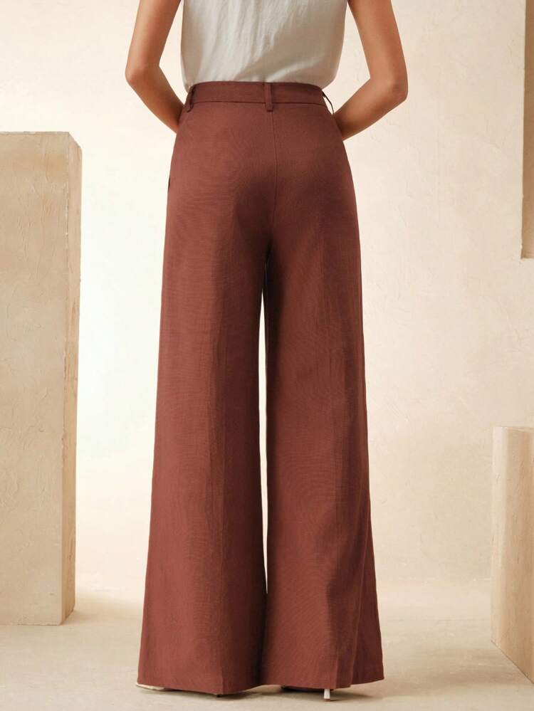 Pantalon , casual et moderne en lin pour femme, convient pour le printemps, l'été, les festivals, la remise des diplômes