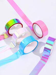 5rolls Laser Decorative Tape Back To School - Multicolor - View 1