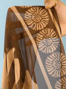 Swim Oasis Nouveau Maillot de bain une pièce pour femmes en jacquard unicolore à col en V avec robe de plage en maille imprimée. Ensemble de maillot de bain d'été décontracté pour vacances