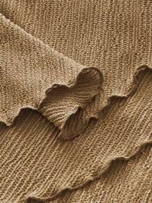 Viva Relle 大码女式优雅休闲露背无袖紧身纹理针织弹力连衣裙