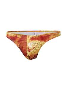Manfinity Swimmode Men's Tie Dye Print Thong Bikini Briefs For Beach