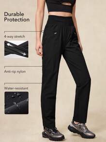 OutZeal Pantalones impermeables, resistentes a los desgarros y ligeros de nailon para mujer, ideales para senderismo en primavera y verano