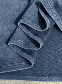 Comfortcana 加大码女式图案 T 恤、加大码 T 恤、街头服饰、90 年代服装、纽约印花休闲简约图案圆领短袖宽松 T 恤，酸洗外观复古针织做旧柔软面料，适合夏春