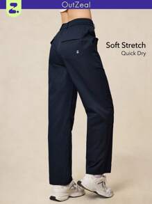 OutZeal Damen Schnell trocknende Outdoor Wander Hose aus Funktionsgewebe, hoher Bund, 7/8 Länge, knöchelfrei, für Wandern