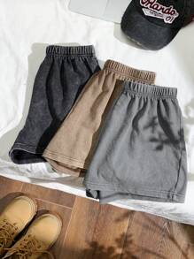 Comfortcana Pantalones cortos casuales de mujer de talla grande con cintura elástica y estampado de flores de nieve, para el verano