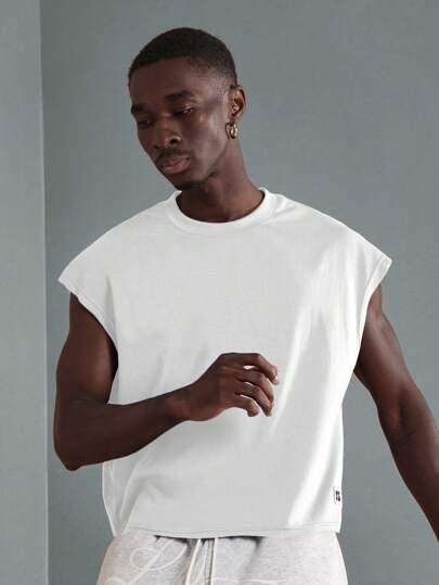 SUMWON Premium Sleeveless Athletic Tank Top Muscle Shirt Workout Training Gym Performance Wear Casual Summer Essential Streetwear Urban Fashion