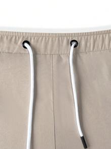 Manfinity Homme 3pcs Men's Casual Multicolor Fabric Shorts With Zipper Detail And Drawstring - Multicolor - View 6