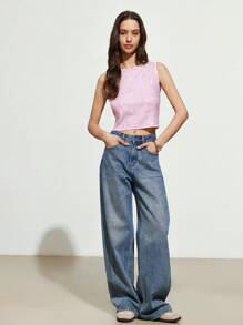 Aveloria Affinna Summer Fashion Solid Color Sequin Cropped Camisole