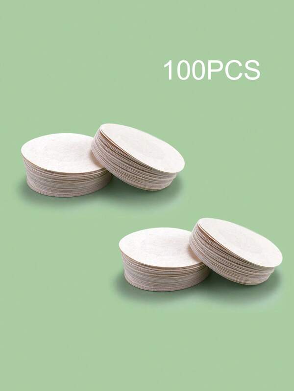 SHEIN 50 Pairs 7cm Disposable Invisible Round Double Eyelid Tapes, Suitable For Daily Wear
