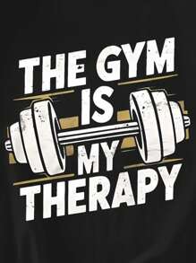 SHEIN LUNE 运动季节数码印花正面女式短袖 T 恤，舒适休闲百搭街头服饰