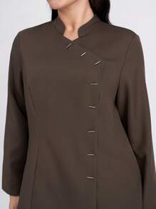 Scrubzie Set de 2 bucăți pentru femei, top și pantaloni, cu mânecă lungă, cu guler antirid