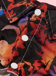 PETSIN 1pc Pet Universal Vacation Floral Print Stylish Breathable Dog Shirt - Multicolor - View 7