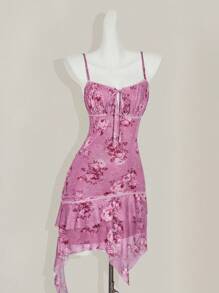 SHEIN ICON Vestido mini estampado para mujer, de moda para el verano - Multicolor - Ver 10