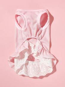 PETSIN 1pc Soft Knit Bowknot Pet Dog Dress, Cute And Sweet, Suitable For All Pets - Multicolor - View 5
