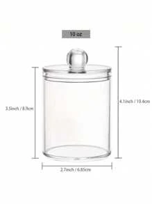 SHEIN Basic living Cleaning Swab Storage Box(Plastic Material)  ,Suitable For Dresser Storage, Bathroom Storage, Desk Storage, Etc