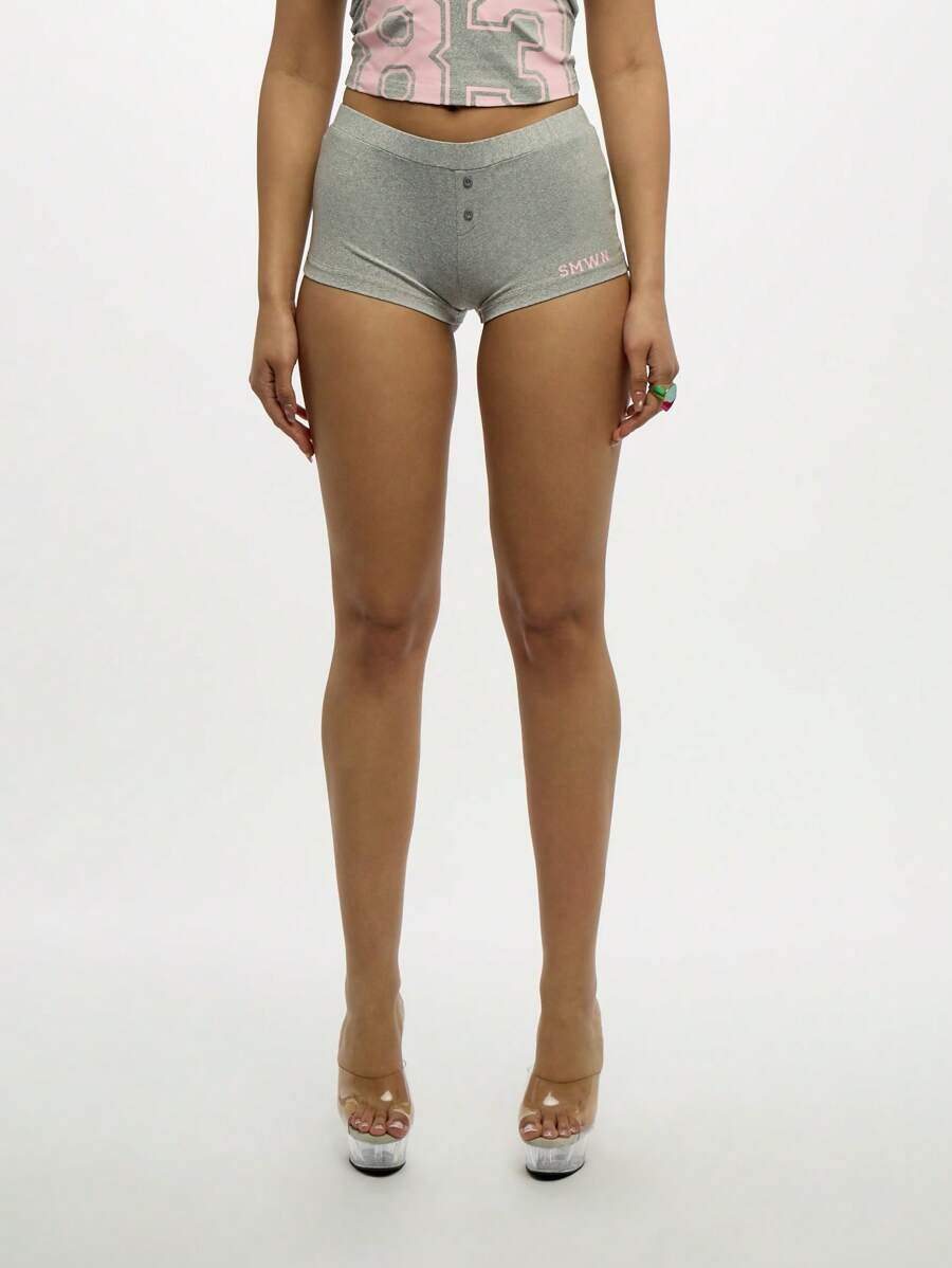 SUMWON WOMEN Mikrofaser-Retro-Boxershorts mit hoher Taille, Kompression, für Training, Laufen, Tanz, Feuchtigkeitsableitend, schnelltrocknend, Aktivbekleidung