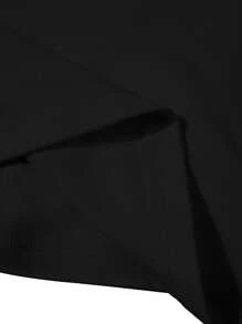 SHEIN LUNE 运动季节数码印花正面女式短袖 T 恤，舒适休闲百搭街头服饰