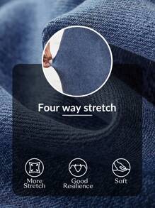 Flexra Jeans casuales y versátiles de cintura elástica y silueta ajustada para mujer