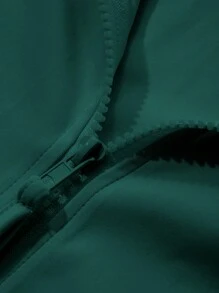Áo khoác cardigan thể thao thường ngày cho nữ, Quần áo nữ mùa xuân, mùa thu Áo khoác nữ - Màu xanh lá cây đậm - Xem 3
