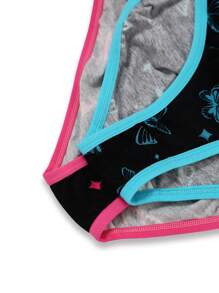 2pcs Colorblock Cotton Bow Print Triangle Panties, Cute Teen Girls Underwear - Multicolor - View 4