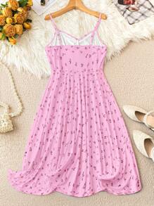 SHEIN LUNE Plus Size Sleeveless Summer Dress, Fashion - Multicolor - View 2