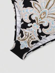 Swim Oasis Women's Luxury Boho Style One-Piece Swimsuit With Coverup Set, Resort Vacation For Summer - Multicolor - View 3